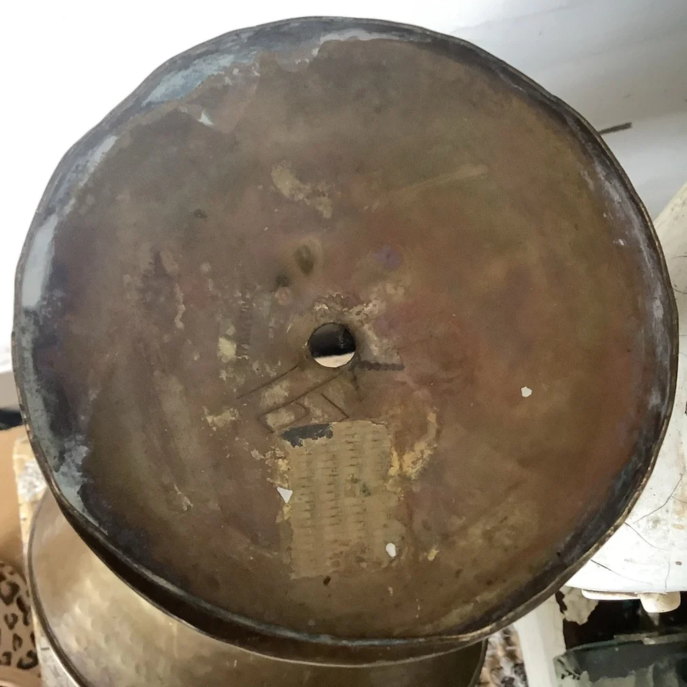 Vintage Brass Basket Vase - Picture 6 of 6
